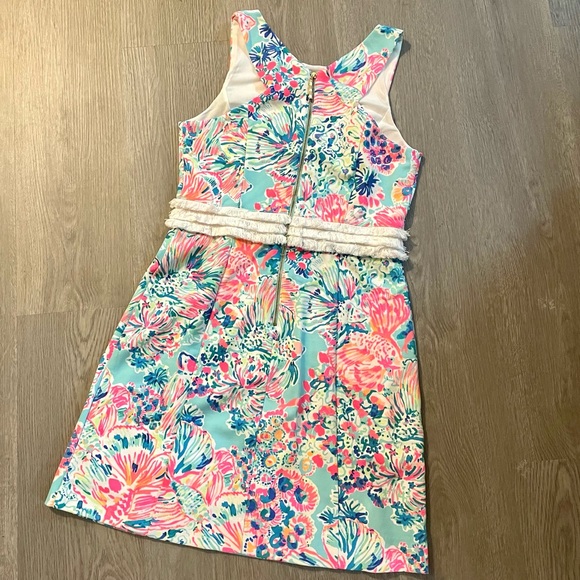 Lilly Pulitzer Arden Sheath Dress Serene Blue Gypsea NWOT S - Picture 6 of 12